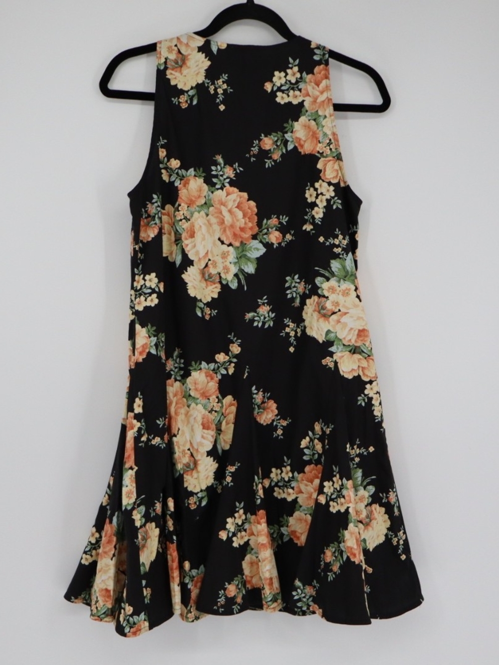 Sézane Solitta Dress Pila Print Black Floral Cotton Mini Dress Size 8 FR 40 - Picture 10 of 15